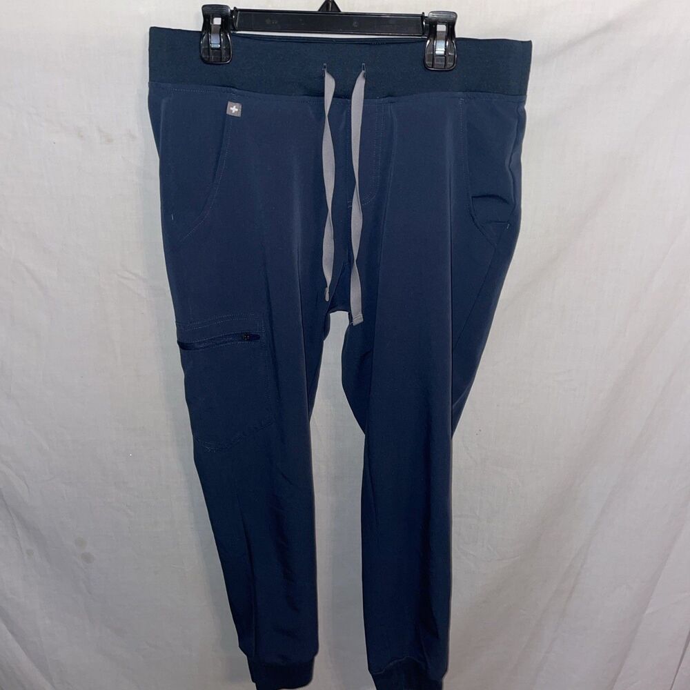 Figs Women’s Scrub Pants Size S 30 X 27 Blue Polyester Occupational Clinic